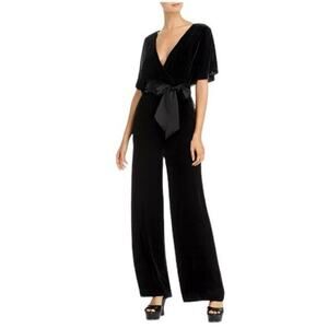 Alice and Olivia - Breanna Wrap Jumpsuit with Satin Belt Sz 8